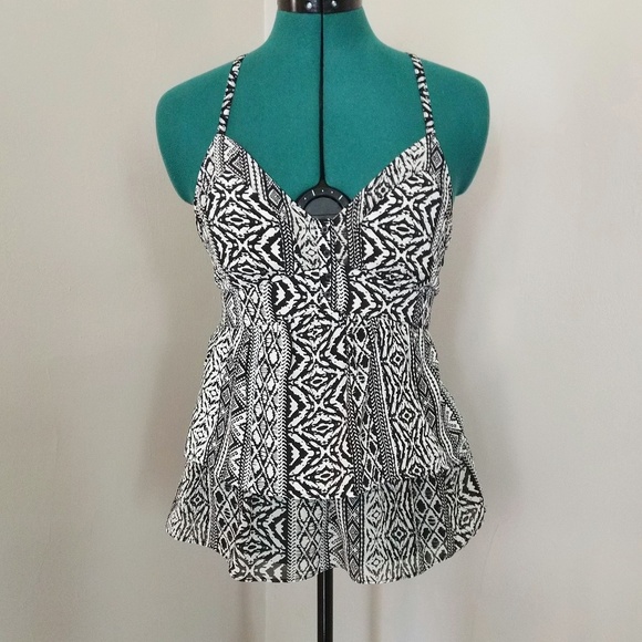 American Eagle Ruffle Racerback Tank - Picture 2 of 7